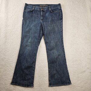 Eddie Bauer Denim Jeans Women's Size 16 Classic Bootcut Pacific Blue Denim